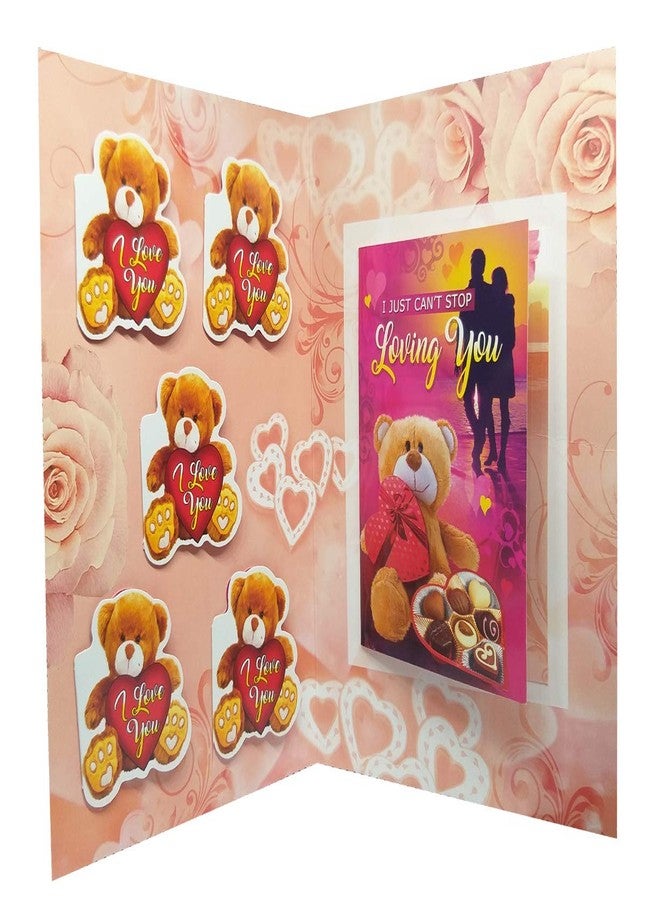 Natali Traders Best Gift for Girlfriend, Wife - Greeting Card, Red Rose Flower and Love Showpiece Box - Valentine Day Love Gift - Image 3